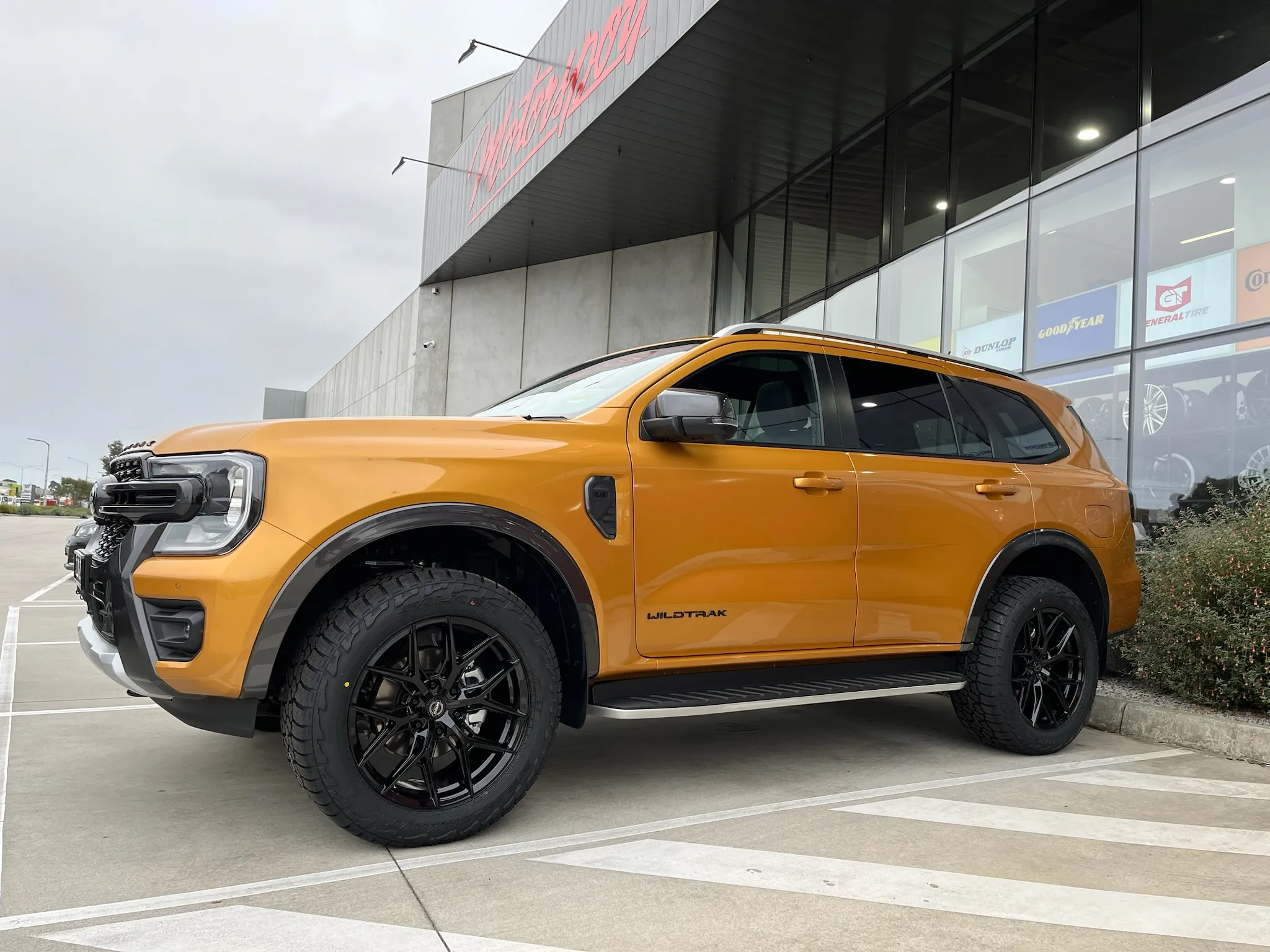 FORD EVEREST with 20X9 GT FORM GFS1 GLOSS BLACK and FALKEN WILDPEAK AT3Ws |  | FORD